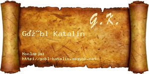 Göbl Katalin névjegykártya