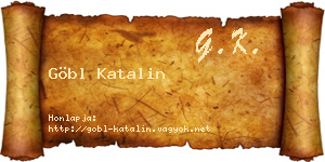 Göbl Katalin névjegykártya