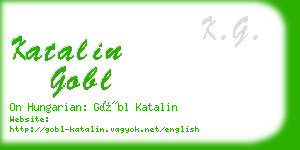 katalin gobl business card